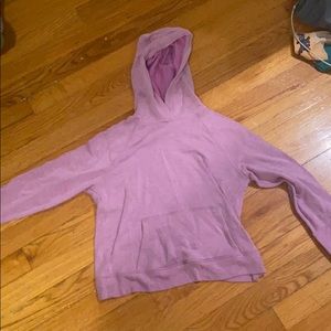 Athleta girl lilac hoodie with criss cross back